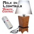 Milk in Lightbulb Lamp with Remote