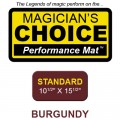 Standard Close-Up Mat (BURGUNDY - 10.5x15.5) by Ronjo - Trick