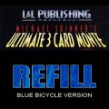 Refill Cards for 3 Card Monte (Blue) - Trick