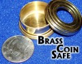 Coin Safe Half Dollar Size Made in Brass