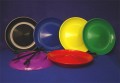 Spinning Plates with Sticks Set of Six