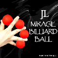 2 Inch Mirage Billiard Balls by JL (RED, 3 Balls and Shell) - Trick