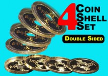 Double Sided Chinese Coin Shell Set