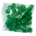 1.5" 50 Super Soft Sponge Balls (Green) - Trick