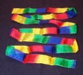 Thumb Tip Multicolored Silk Streamers Three Feet Set of Two Magic by Gosh