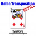 REFILL Half A Transposition (RED Back - 6D/KC) by Daryl - Trick