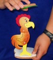 Chicken Sandwich Made of Wood 12 inches tall