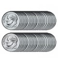 U.S. Dimes, ungimmicked roll of 50 coins