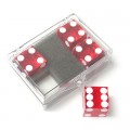 Dice 4-pack Red Near-precision 19mm (casino)